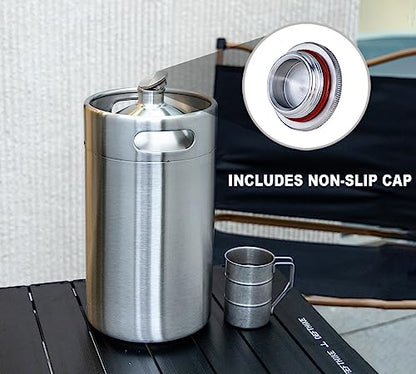 GANCOWISE 270OZ Mini Keg Growler, Pressurized Home Dispenser System