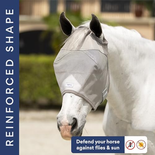 Horse Fly Mask Without Ears, Built-in Visor, Standard Medium/Large