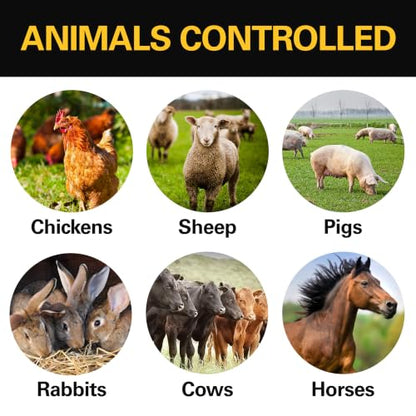 Zareba Solar Powered Low Impedance Electric Fence Charger, 15 Mile Solar Powered Electric Fence Energizer, Contain Animals, Keep Out Predators - ESP15M-Z