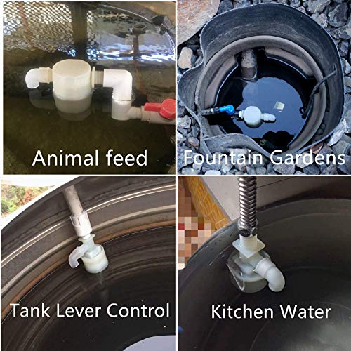 Water Float Valve, Water Level Control Water Tank Traditional Float Valve Upgrade 2 PCS(3/4", side inlet) - color: side inlet, size: 3/4" to 3/4"