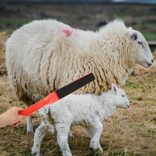 Kisangel Livestock Forcing Paddle Pig Show Stick Sheep Sorting Tool with Ergonomic Handle Lightweight 19.68 in Pasture Board for Gentle Animal Guidance