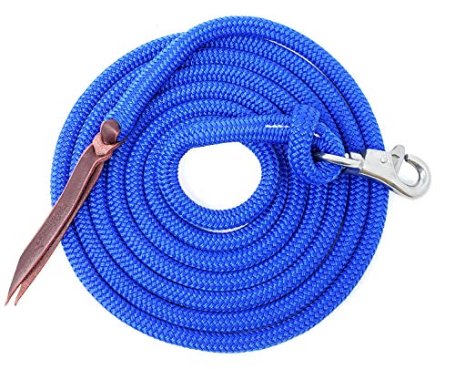 14FT Lead Rope with SS Snap - color: Ultra Marine, size: 14 FT