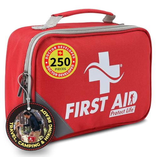 Protect Life First Aid Kit for Home & Business, 250 Pcs - size: 250 Pieces