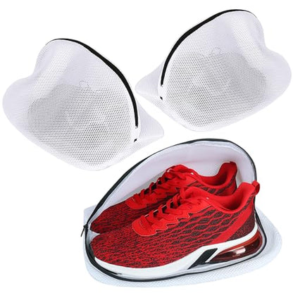 Vivifying Shoe Washing Bag, Set of 3 Mesh Shoe Laundry Bags with Zip Closure for Sneakers, Running Shoes, Socks, Bras - size: 3 pcs (9.4" x 15.7")