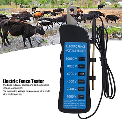 Joyzan Electric Fence Tester, Voltage Meter Fault Finder 6 Neon Indicator