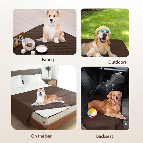 gogobunny Waterproof Armchair Covers for Pets, Anti Hair and Easy Care - color: Dark Chocolate, size: 30x30 Inch (Pack of 1)