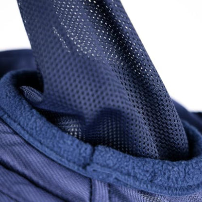 Shires FlyGuard Pro Fine Mesh Fly Mask with UV Protection Navy/Extra Full/Ears and Nose Fringe - color: Navy, size: Extra Full
