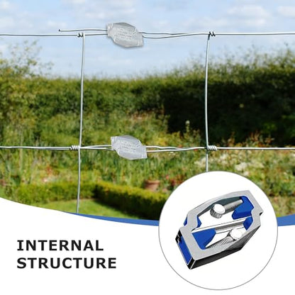 20pcs Big Wire Joiner for Electric Fence Wire, Wire Tensioner for Fencing for Wire Dia 3.5-5.5mm, Fence Tools, Wire Tensioning Tool - size: 3.5-5.5mm