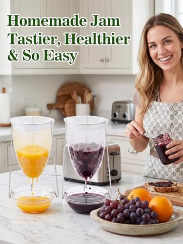 2 Sets Stable Jelly Strainer Stand with 3 Strainer Bags