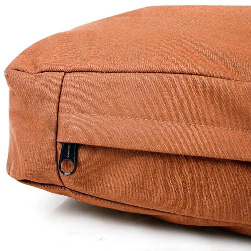 WHITEDUCK Dog Bed Cover (Brown) 28" Lx20 Wx4.3 th (S) - color: Brown - Only Cover, size: Small