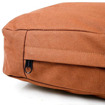 WHITEDUCK Dog Bed Cover (Brown) 36" L x 27" W x 4.3" th (L) - color: Brown - Only Cover, size: Large