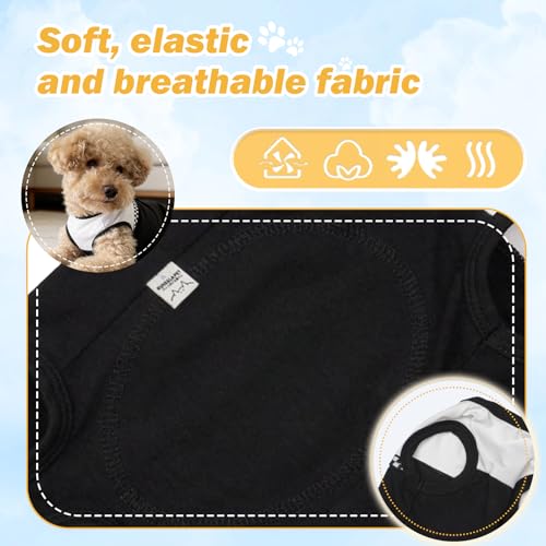 Dog Surgical Suit - Recovery Onesie for Dogs After Surgery, Spayed Female/Male Puppy, Breathable Anti-Lick Clothes, Alternative to Cone(Black and White-xs) - color: black and white, size: X-Small