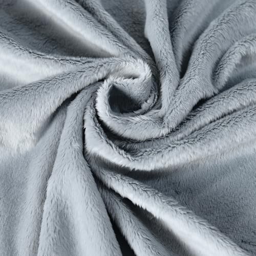 Surf turtle Gray Super Soft Minky Fabric by The Yard, 36"x60" - color: Gray