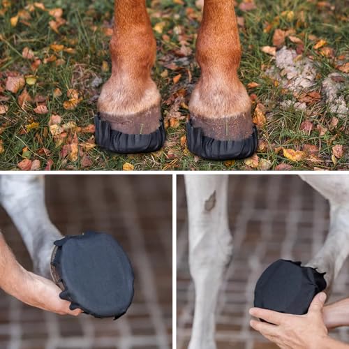 12 Pack Horse Hoof Tape Strong Stickiness Horse Hoof Care Compatible with Magic Cushion Easy to Use Breathable Hoof Wraps for Horses Packing Hoove Wound Management Compatible with Laminitis Abscess