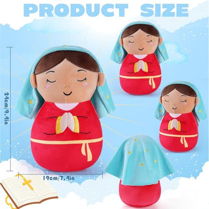 Our Lady of Guadalupe Plush Toy, 8 Inch Virgin Mary Stuffed Doll Catholic Baby Gifts, Religious Stuffed Plushie for Kids Girls, Gift for Religious Kids Christmas Birthday Baptism - style: Our Lady of Guadalupe