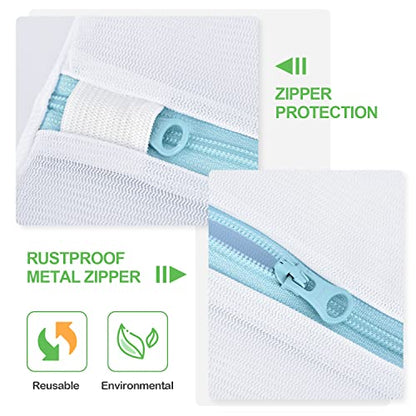 OTraki Large Mesh Washing Bag 43 x 35 Inch XXL Mesh Laundry Bag, Blue - size: 43 x 35 inch
