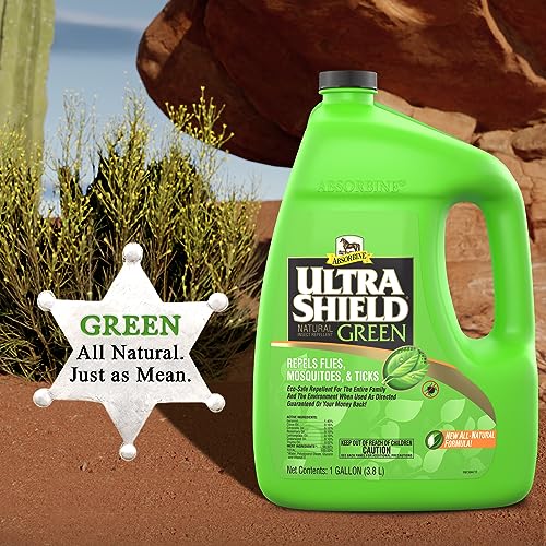Absorbine UltraShield Green Natural Insect Repellent, 128 fl oz Gallon - size: 128 Fl Oz (Pack of 1)