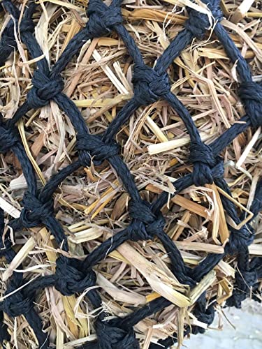 Majestic Ally 2”x2” Holes Highly Durable Very Sturdy 36" Hay Net with for Horses, Goat etc. - color: Black
