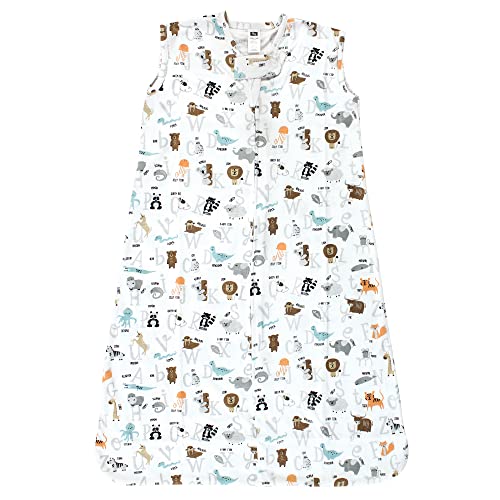 Hudson Baby Unisex BabyCotton Sleeveless Wearable Sleeping Bag, Sack, Blanket - color: Alphabet Animals, size: 0-6 Months