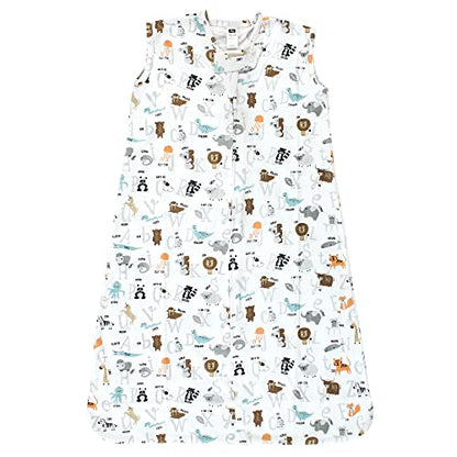 Hudson Baby Unisex BabyCotton Sleeveless Wearable Sleeping Bag, Sack, Blanket - color: Alphabet Animals, size: 0-6 Months