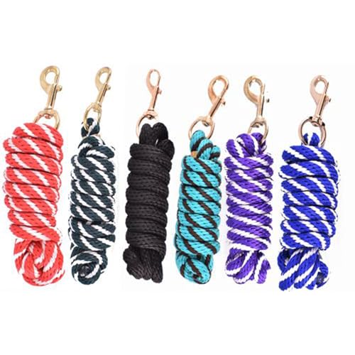 8' Braided Derby Lead Rope - color: Black