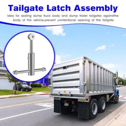 Dump Truck Tailgate Latch for TGL34SBR Trailer Tailgate Lock Assembly | Heavy-Duty Steel Tailgate Latch For Dump Trailers,Trucks,Semi Dump Trailer Door Sludge Locks Tailgate Closure