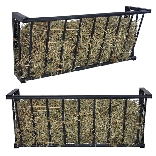 2Pcs Wall Mount Hay Rack 25 Gallon - size: 25INCH(2PCS)
