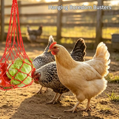 2 Hanging Feed Troughs & 2 Veggie Feeder for Chickens, Goats, Ducks - color: Charcoal