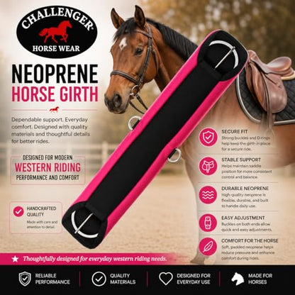Horse Soft Padded Neoprene Salmon Pink Western Riding Saddle Cinch 9728