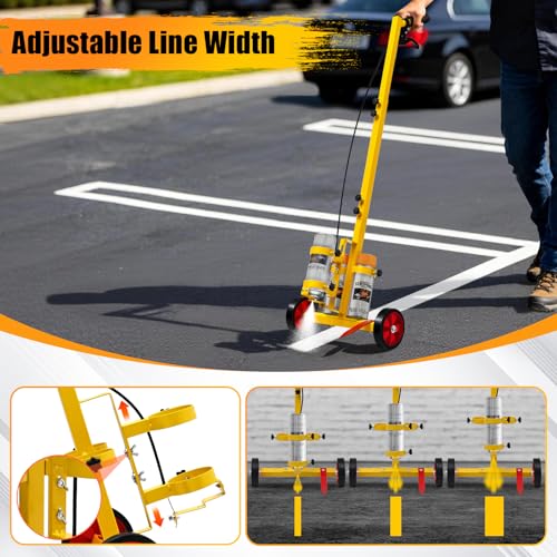 Striping Line Painting Wand, Parking Lot Striping Marking Machine, Paint Sprayer Wand for Ground Stripe, Sports Field & Parking Lot Marking, Compatible with Inverted Striping Paint T-Tip Nozzle