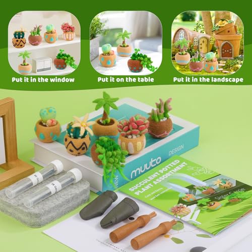 Yizzvb Needle Felting Kit, 6 Pcs Wool Felting kit Felting Tools | Needle Felting Kits for Beginners with Instruction, Wool, Felting Needles, Felting Pad, Wool Felting Kits for Home Decoration - size: S