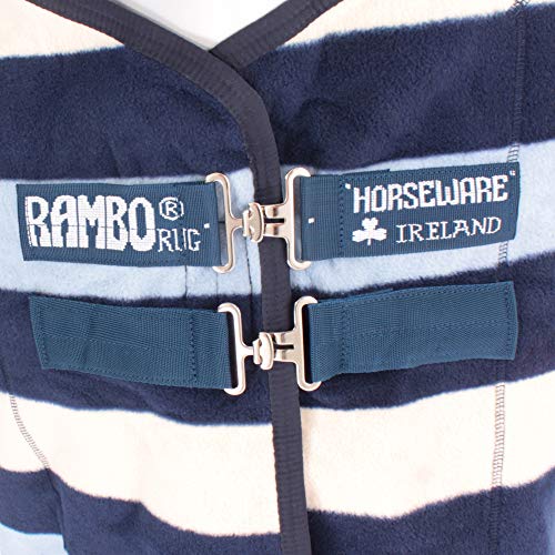 HORSEWARE Ireland Rambo Deluxe Fleece Blanket, Color: Witney Navy, Size: 84 (ACAF9D-VRKB-84) - size: 84