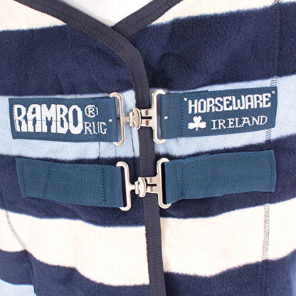 HORSEWARE Ireland Rambo Deluxe Fleece Blanket, Color: Witney Navy, Size: 78 (ACAF9D-VRKB-78) - size: 78