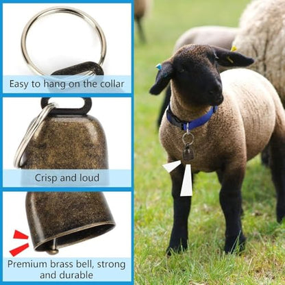 Goats Harness Reflective Portable Adjustable Goat Collar with Bell Quick Release Buckle Pet Collar Ranch(Black) - color: Black