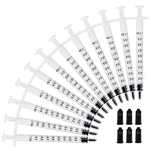 120pcs 1ml Syringes with Caps Luer Slip Tip Without Needles