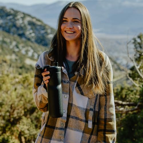 BOTTLE BOTTLE Insulated Water Bottle with Handle 24 oz black - color: black