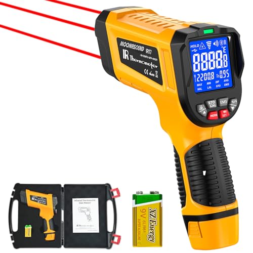 58°F to 3992°F Infrared Thermometer Gun,Triple Laser, 50:1 D/S - color: Yellow/-58°F to 3992°F