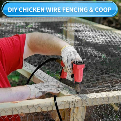 72'' x 150' Black Chicken Wire Fencing, 1 inch Chicken Wire and 19 Gauge Poultry Netting, Garden Mesh Fence Roll for Floral Arrangements/Crafts/Farm/Livestock/Pet Protection - size: 19 gauge 72'' x 150'