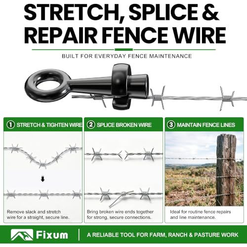 Barbed Wire Pullers 2PCS, Fence Stretcher and Tightening Tool - size: Wire Pullers