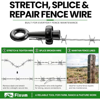 Barbed Wire Pullers 2PCS, Fence Stretcher and Tightening Tool - size: Wire Pullers