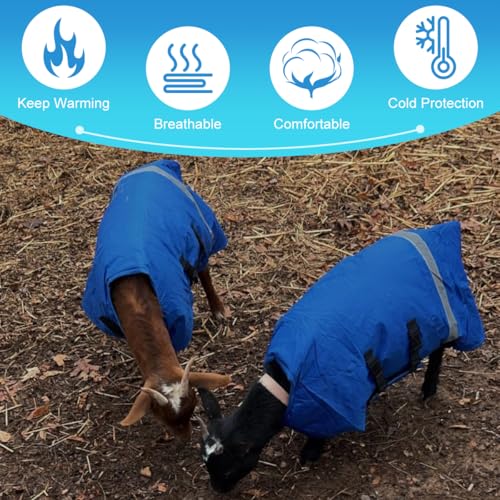 Calf Blanket Calf Coat Calves Warming Blanket, Windproof and Insulated Design, Thickened Belly and Neck Ultimate Protection Adjustable Size Calf Jacket for Complete Warmth and Comfort