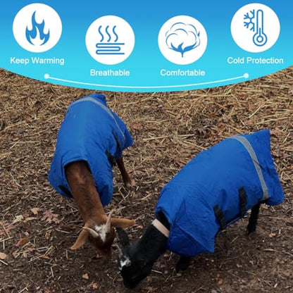 Calf Blanket Calf Coat Calves Warming Blanket, Windproof and Insulated Design, Thickened Belly and Neck Ultimate Protection Adjustable Size Calf Jacket for Complete Warmth and Comfort