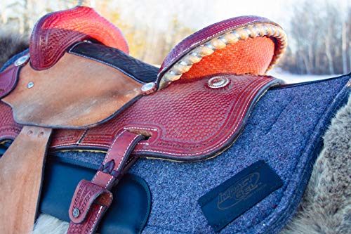 Contour Saddle Pad - color: Gray, size: 30 inches (with 1 inch pad)