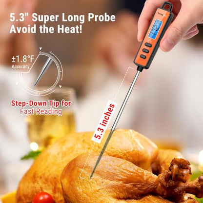 TempPro TempSwif 1 Sec Digital Meat Thermometer for Cooking Food - size: Digital