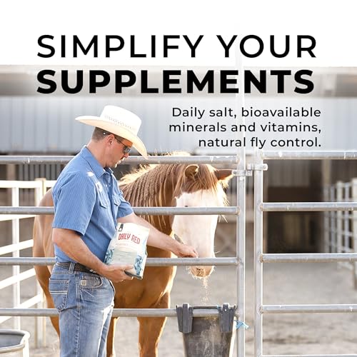 Daily Red Fortified w/Garlic - Horse Vitamin & Mineral Supplement 5 lb Pouch - size: 5 LB Garlic