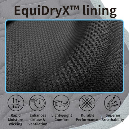 EQUINEWAVE Jump Saddle Pad with Teddy Fleece Trim (Citadel Blue)