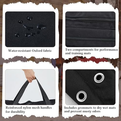 English Saddle Pad Bag Oxford Cloth Multiple Compartments Horse Saddle Pads Convenient Western Storage for Horses Grommets Multi Carrier for Equestrian Air Circulation