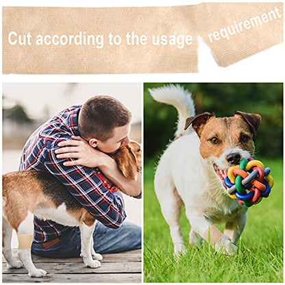 Carbou Self Adhesive Bandage Wrap 2" x 5yd 24ct Vet & Athletic Beige - color: Beige, size: 24 Count (Pack of 1)