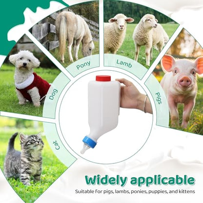 2 Pack 800ml Lamb Feeding Bottle,Hang Upside Down
