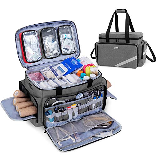 Trunab First Aid Bag Medical Bag Emergency Responder Trauma Bag - color: Grey